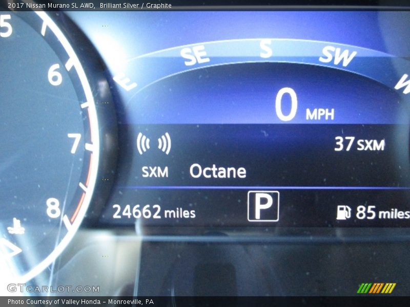 Brilliant Silver / Graphite 2017 Nissan Murano SL AWD