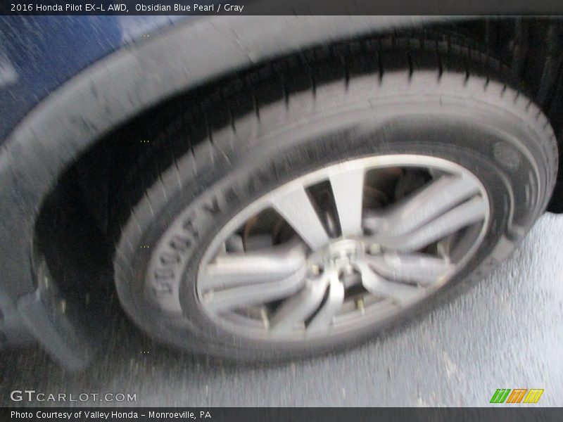 Obsidian Blue Pearl / Gray 2016 Honda Pilot EX-L AWD