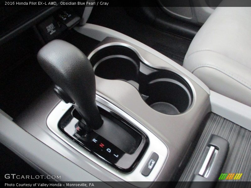 Obsidian Blue Pearl / Gray 2016 Honda Pilot EX-L AWD