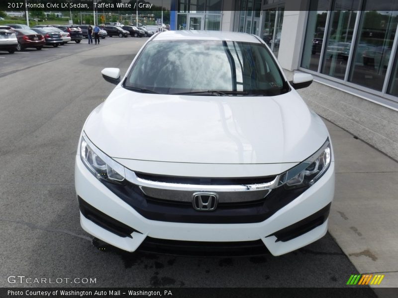 Taffeta White / Gray 2017 Honda Civic LX Sedan