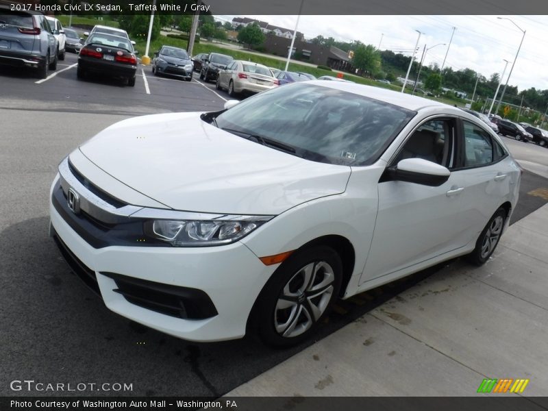 Taffeta White / Gray 2017 Honda Civic LX Sedan