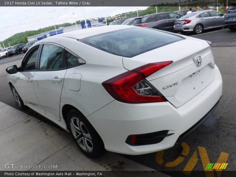 Taffeta White / Gray 2017 Honda Civic LX Sedan