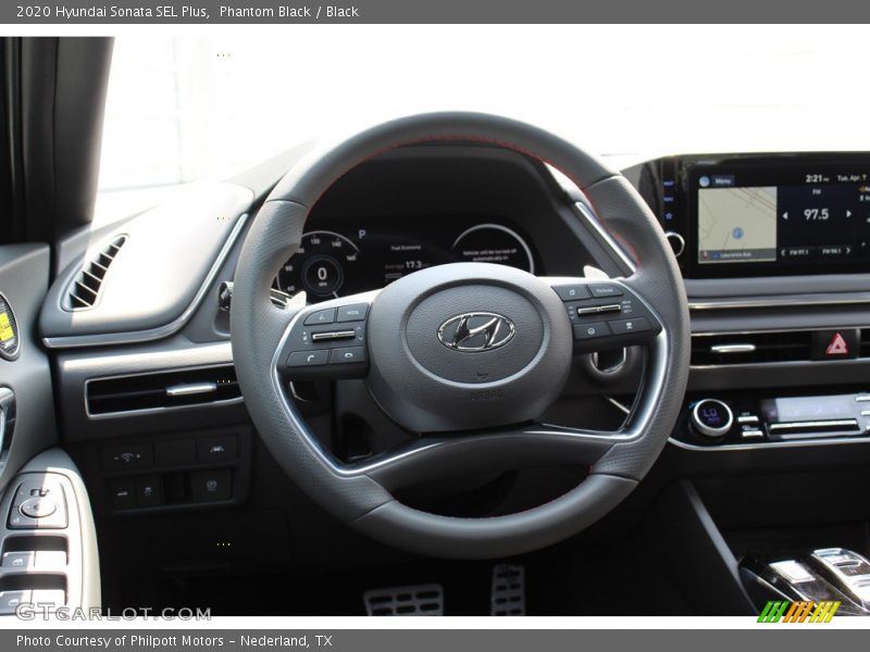 Phantom Black / Black 2020 Hyundai Sonata SEL Plus