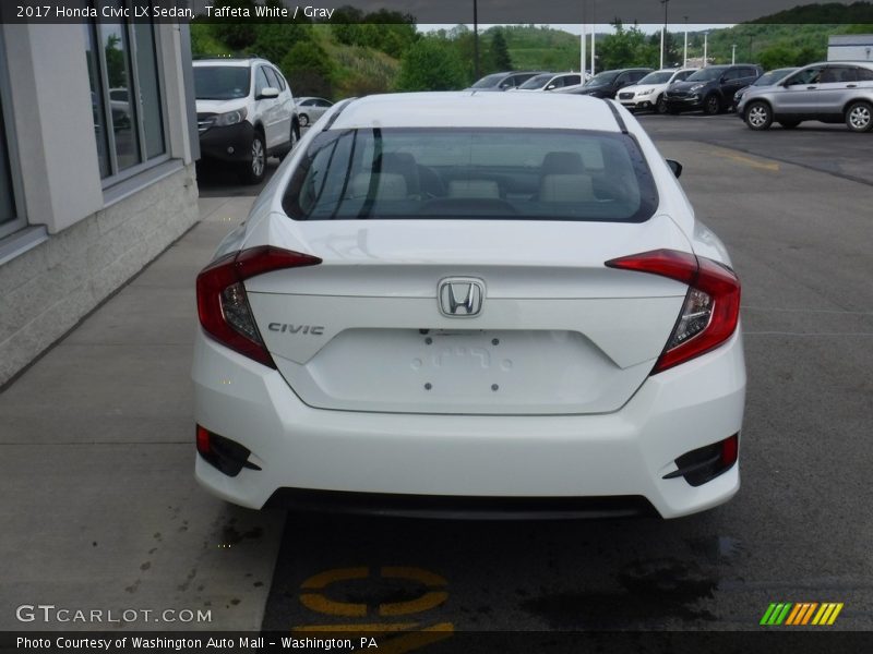 Taffeta White / Gray 2017 Honda Civic LX Sedan