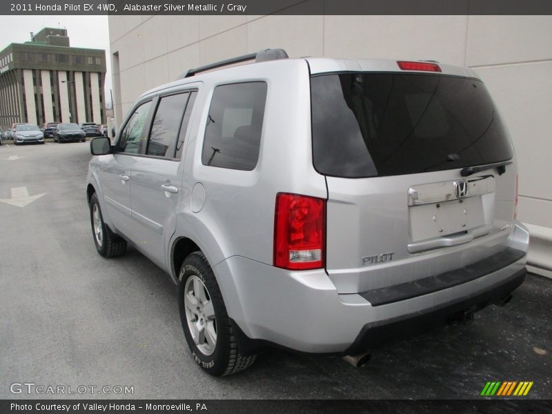 Alabaster Silver Metallic / Gray 2011 Honda Pilot EX 4WD