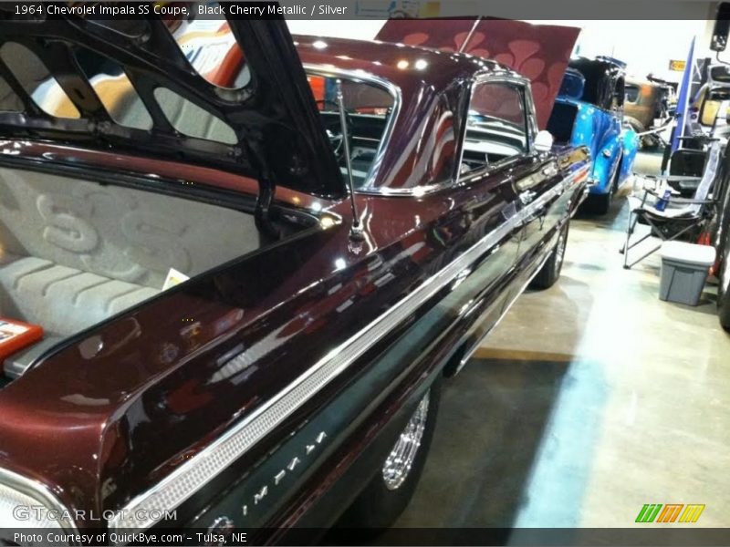 Black Cherry Metallic / Silver 1964 Chevrolet Impala SS Coupe