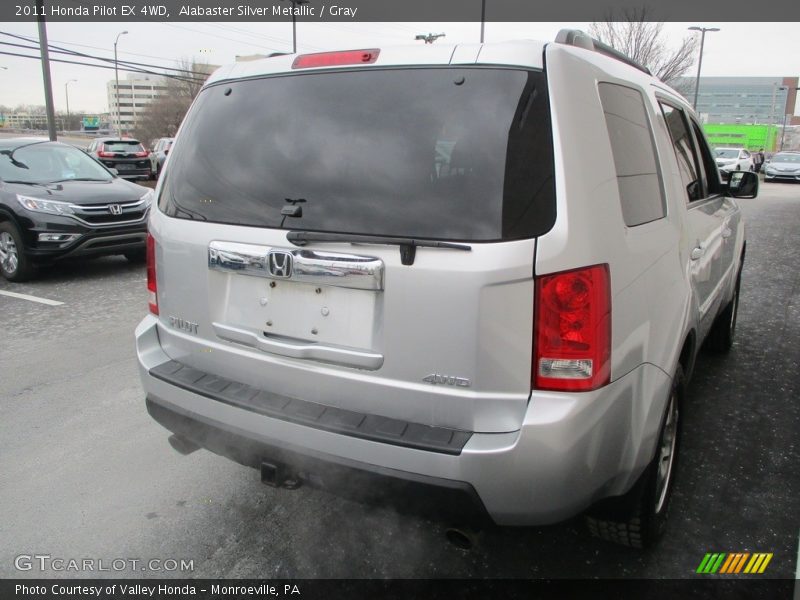 Alabaster Silver Metallic / Gray 2011 Honda Pilot EX 4WD