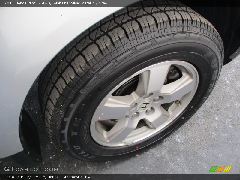 Alabaster Silver Metallic / Gray 2011 Honda Pilot EX 4WD