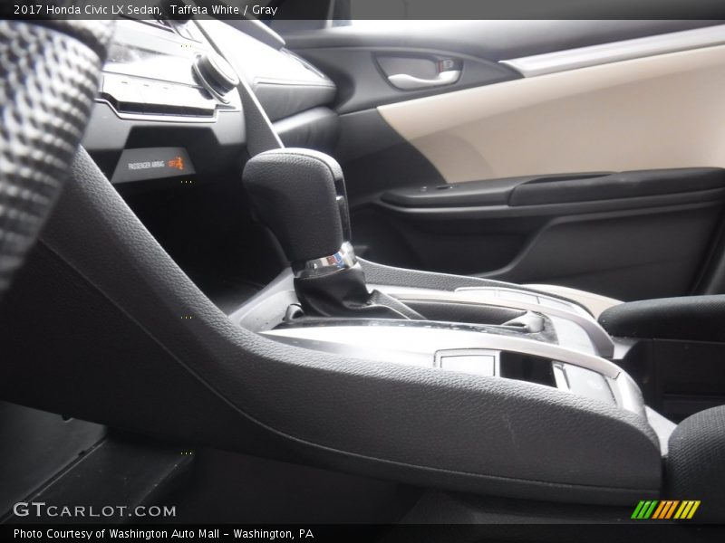 Taffeta White / Gray 2017 Honda Civic LX Sedan