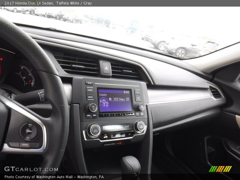 Taffeta White / Gray 2017 Honda Civic LX Sedan