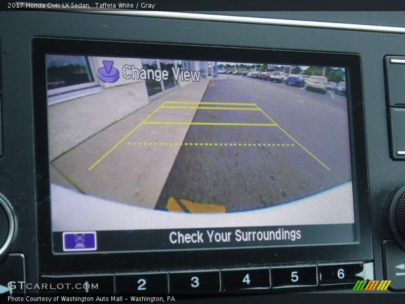 Taffeta White / Gray 2017 Honda Civic LX Sedan
