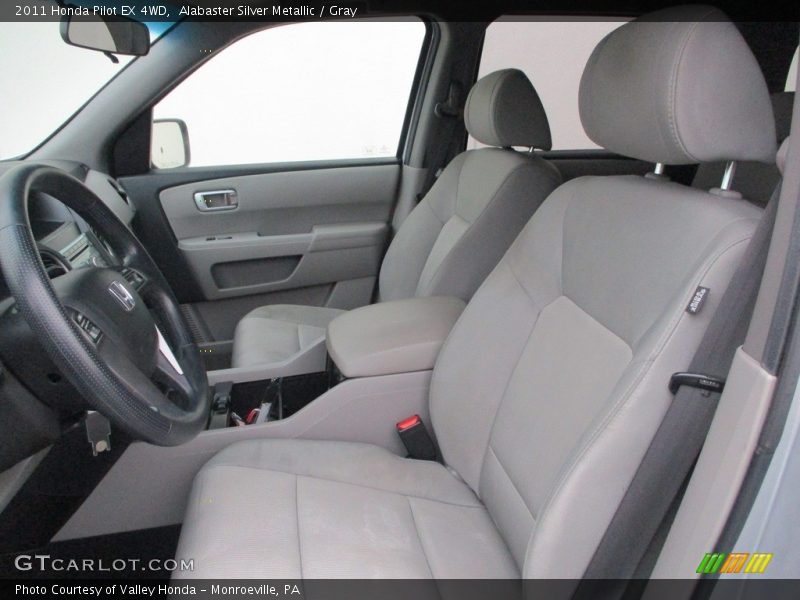 Alabaster Silver Metallic / Gray 2011 Honda Pilot EX 4WD