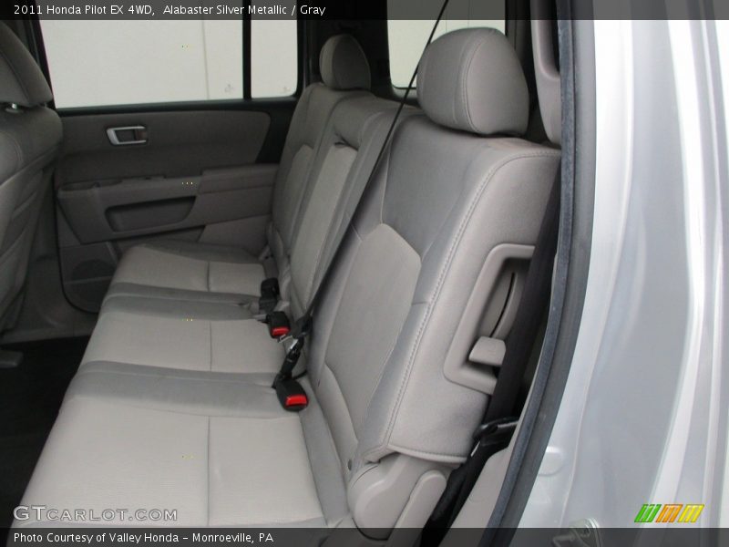Alabaster Silver Metallic / Gray 2011 Honda Pilot EX 4WD