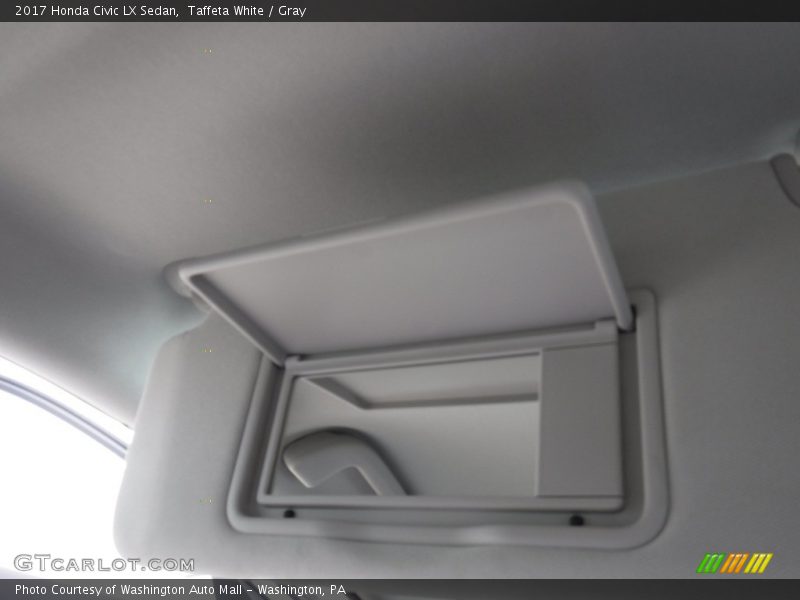 Taffeta White / Gray 2017 Honda Civic LX Sedan
