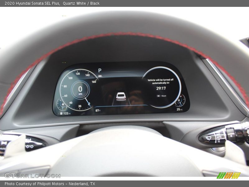 Quartz White / Black 2020 Hyundai Sonata SEL Plus