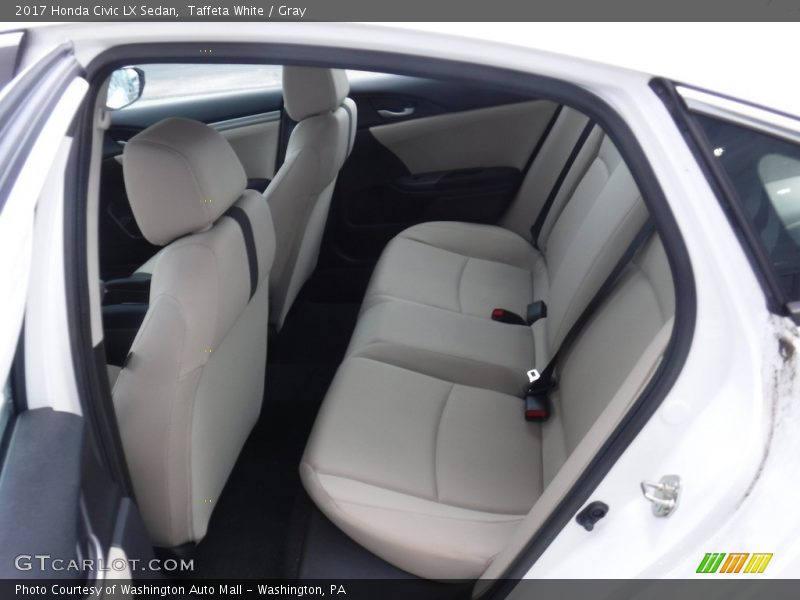 Taffeta White / Gray 2017 Honda Civic LX Sedan