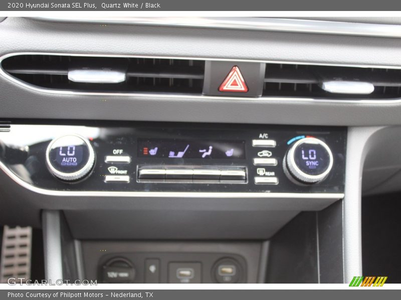 Quartz White / Black 2020 Hyundai Sonata SEL Plus