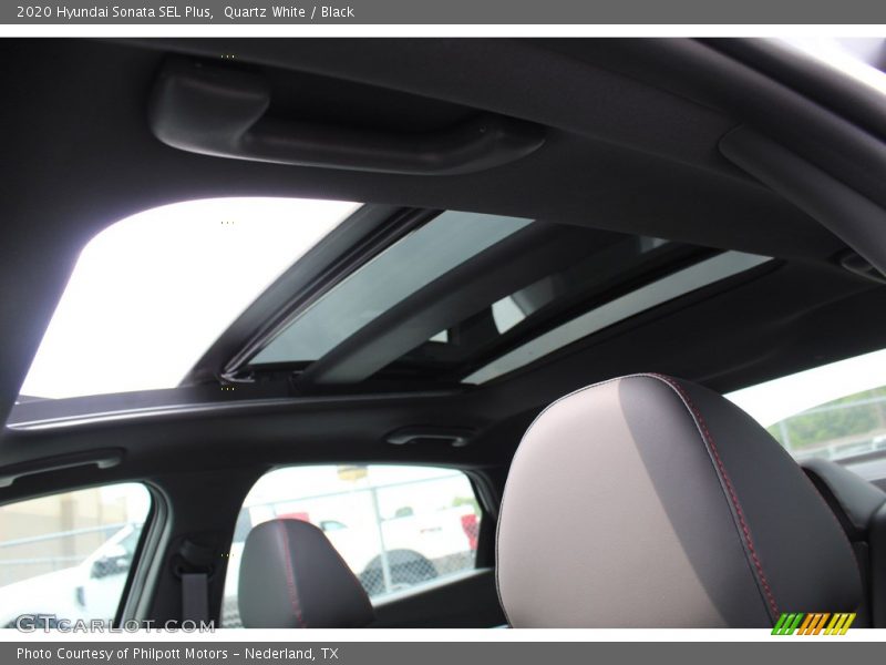 Quartz White / Black 2020 Hyundai Sonata SEL Plus