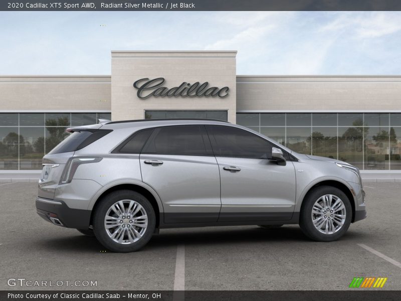 Radiant Silver Metallic / Jet Black 2020 Cadillac XT5 Sport AWD