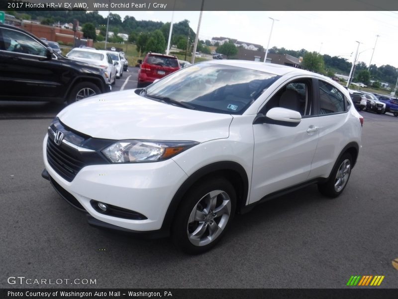 White Orchid Pearl / Gray 2017 Honda HR-V EX AWD