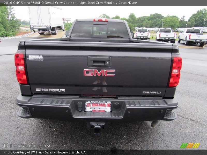 Light Steel Gray Metallic / Cocoa/Dune 2016 GMC Sierra 3500HD Denali Crew Cab 4x4