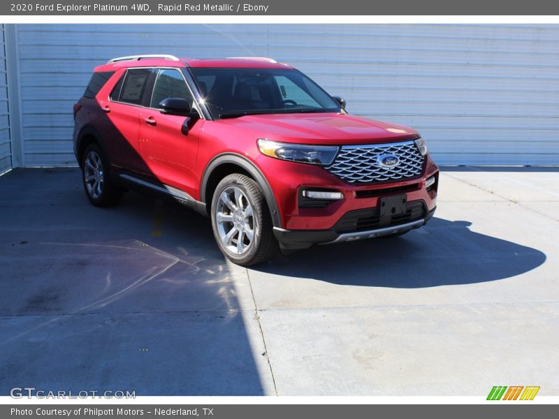 Rapid Red Metallic / Ebony 2020 Ford Explorer Platinum 4WD