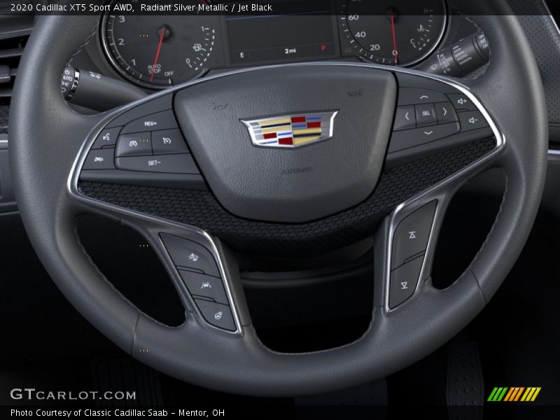 Radiant Silver Metallic / Jet Black 2020 Cadillac XT5 Sport AWD