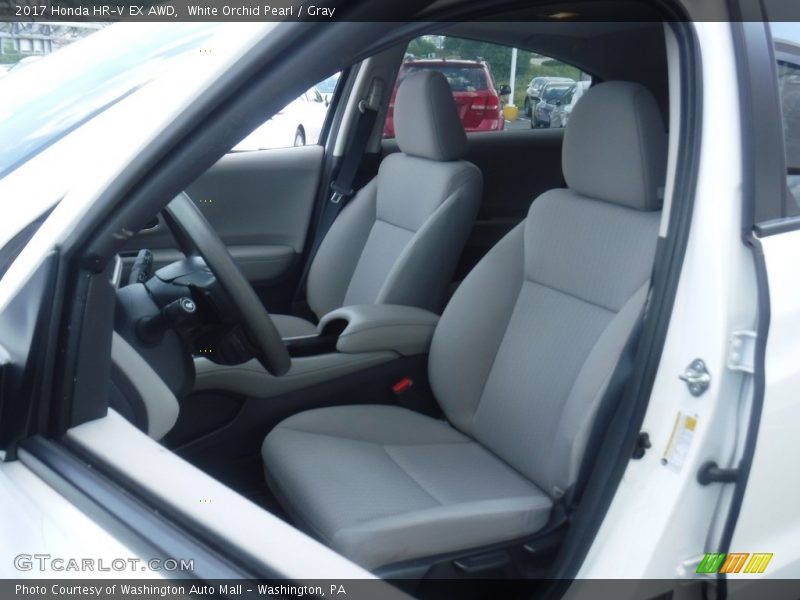 White Orchid Pearl / Gray 2017 Honda HR-V EX AWD