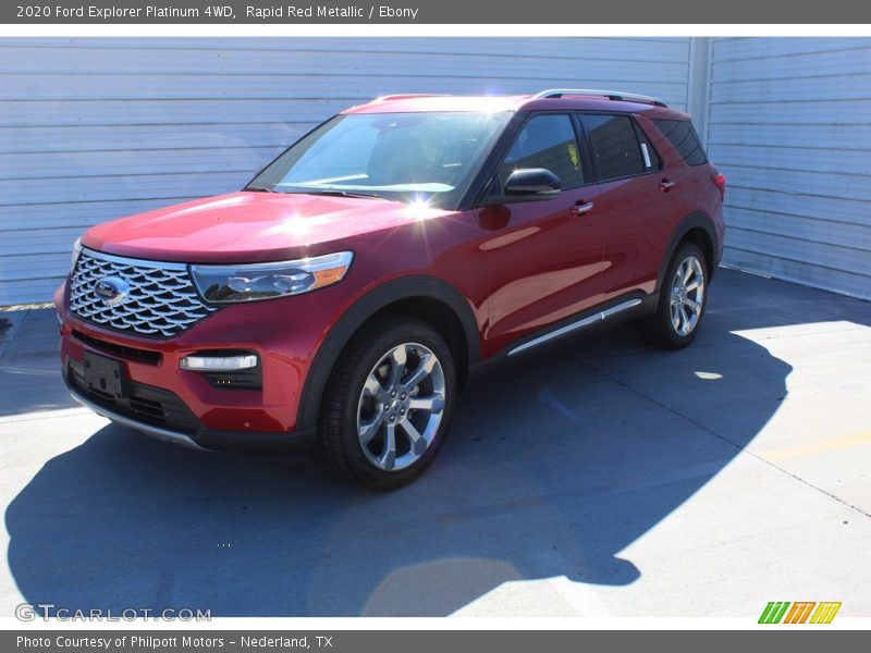 Rapid Red Metallic / Ebony 2020 Ford Explorer Platinum 4WD