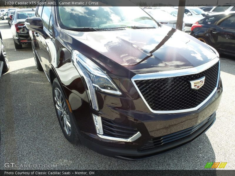 Garnet Metallic / Cirrus 2020 Cadillac XT5 Sport AWD