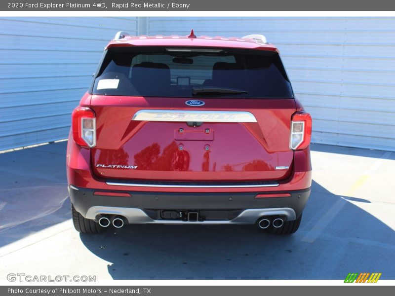 Rapid Red Metallic / Ebony 2020 Ford Explorer Platinum 4WD