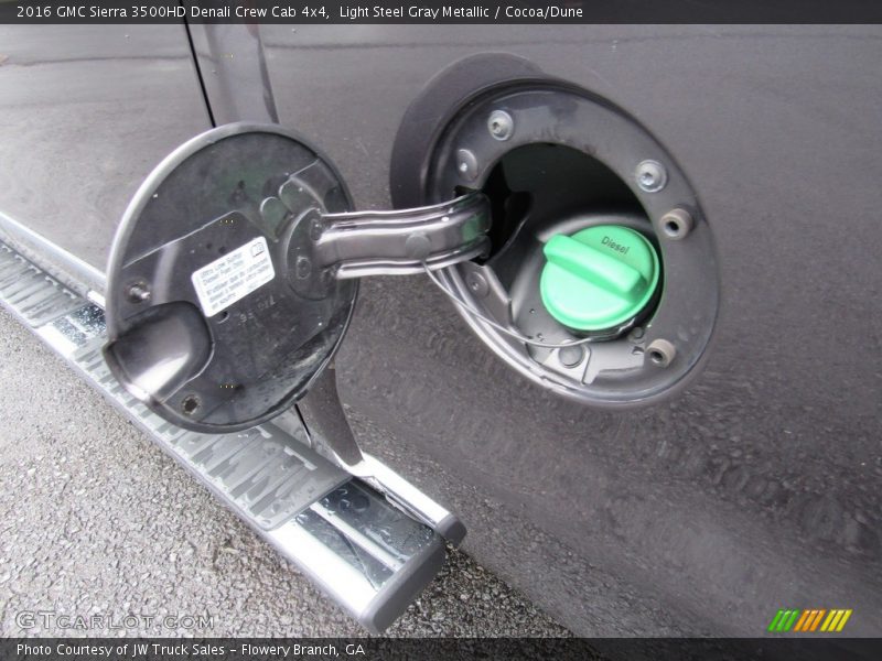 Light Steel Gray Metallic / Cocoa/Dune 2016 GMC Sierra 3500HD Denali Crew Cab 4x4