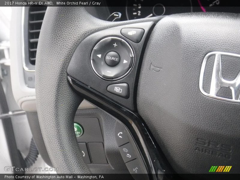 White Orchid Pearl / Gray 2017 Honda HR-V EX AWD