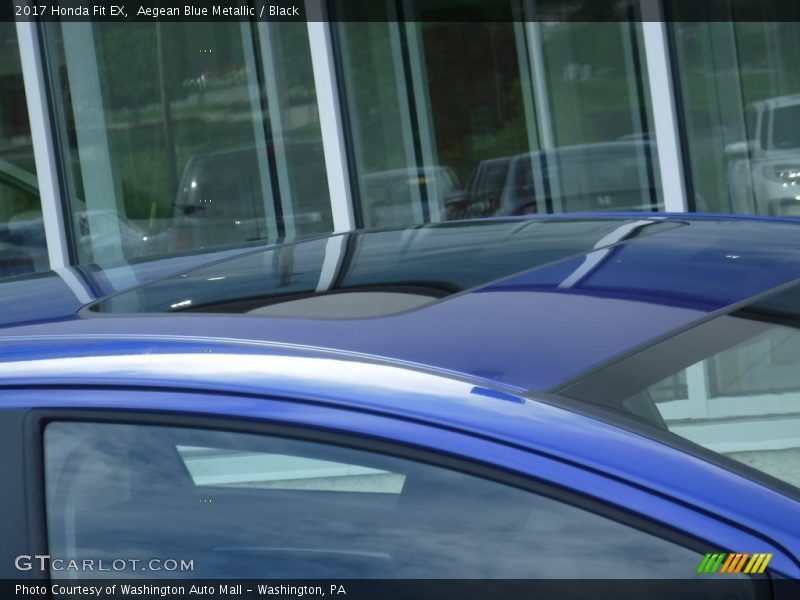 Aegean Blue Metallic / Black 2017 Honda Fit EX