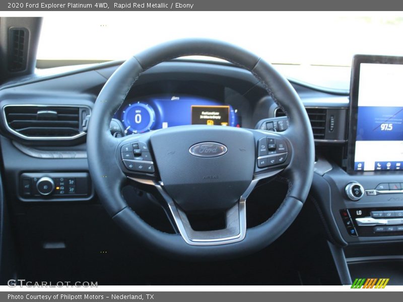 Rapid Red Metallic / Ebony 2020 Ford Explorer Platinum 4WD