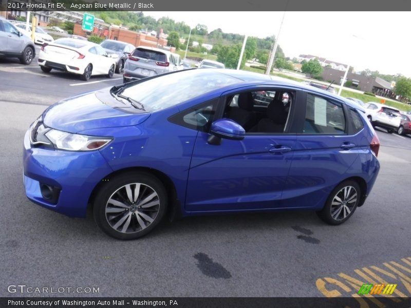 Aegean Blue Metallic / Black 2017 Honda Fit EX