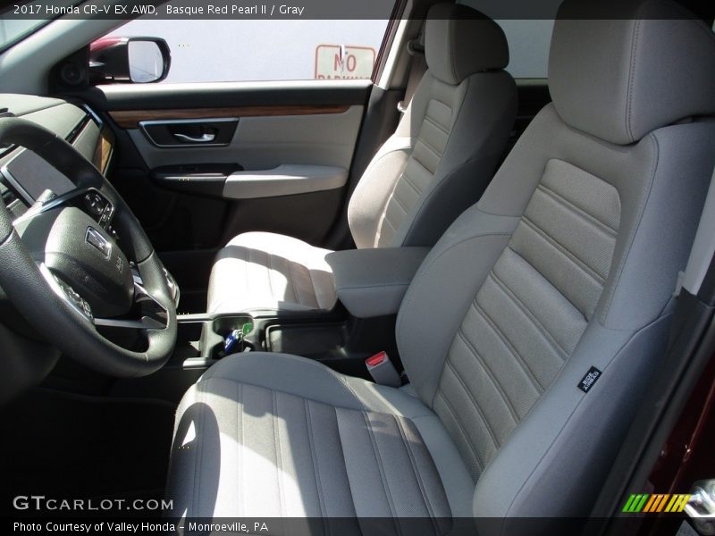 Basque Red Pearl II / Gray 2017 Honda CR-V EX AWD