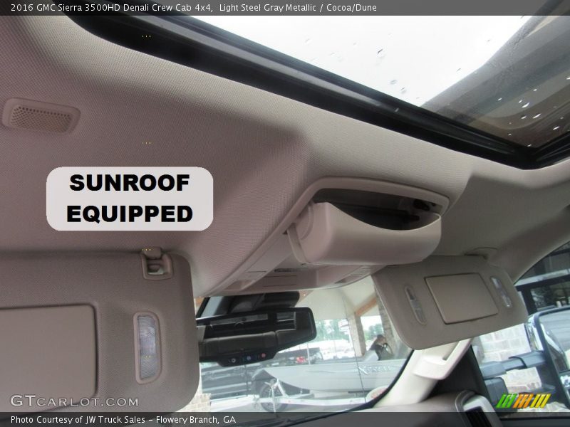 Light Steel Gray Metallic / Cocoa/Dune 2016 GMC Sierra 3500HD Denali Crew Cab 4x4