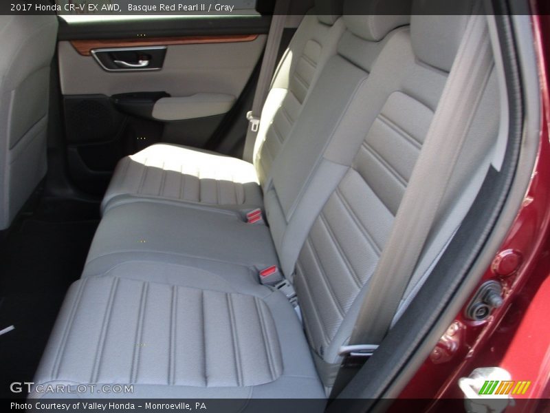Basque Red Pearl II / Gray 2017 Honda CR-V EX AWD