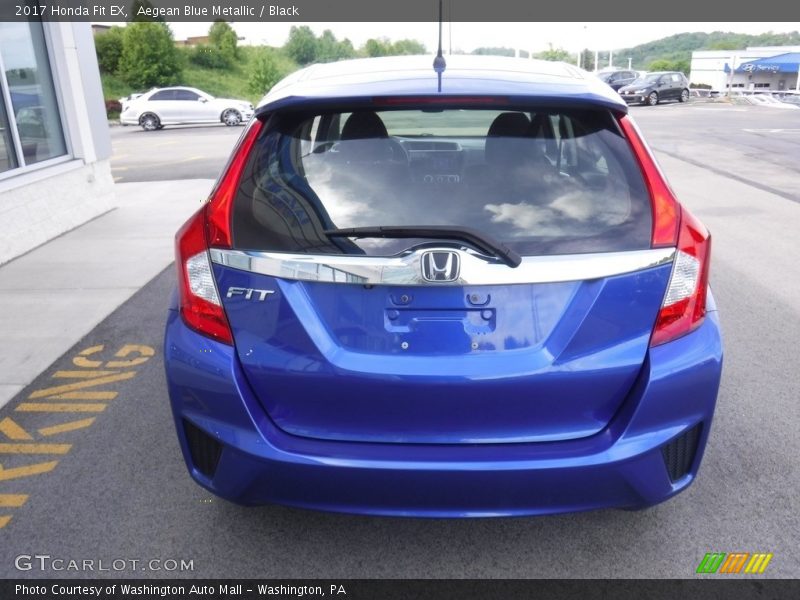 Aegean Blue Metallic / Black 2017 Honda Fit EX