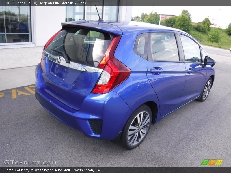 Aegean Blue Metallic / Black 2017 Honda Fit EX