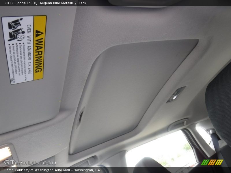 Aegean Blue Metallic / Black 2017 Honda Fit EX