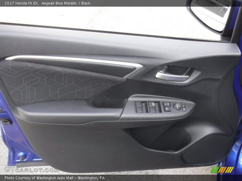 Aegean Blue Metallic / Black 2017 Honda Fit EX