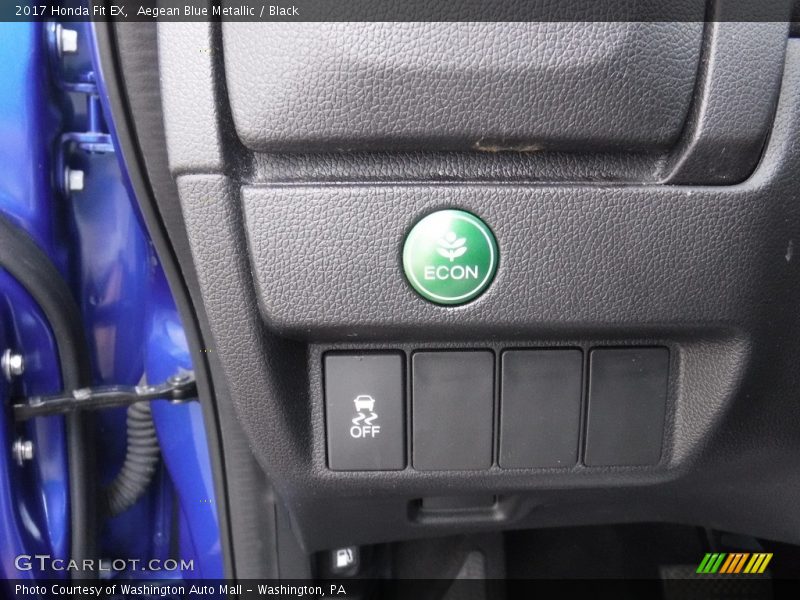 Aegean Blue Metallic / Black 2017 Honda Fit EX