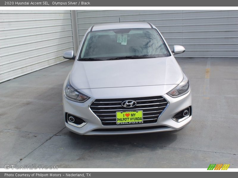 Olympus Silver / Black 2020 Hyundai Accent SEL