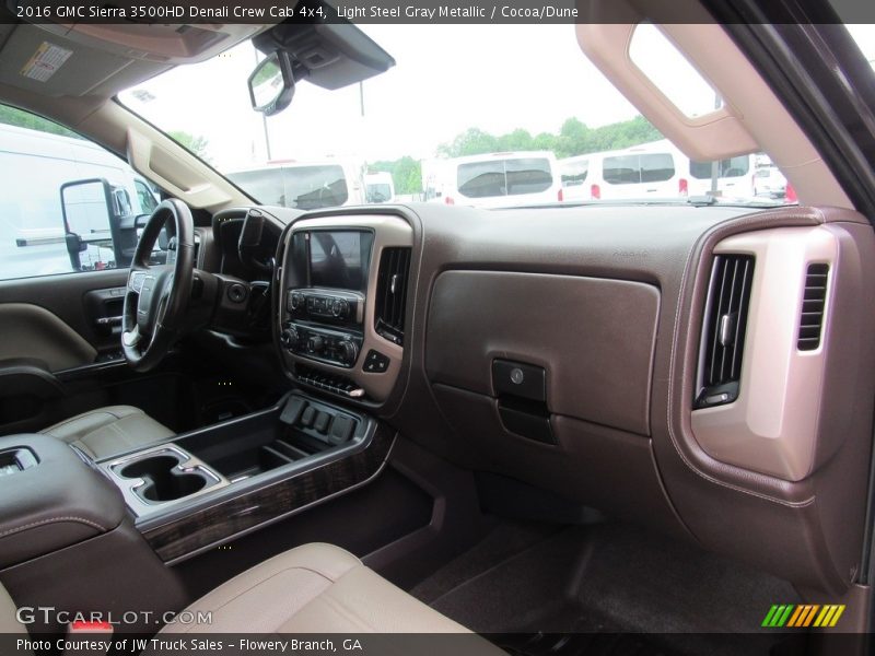 Light Steel Gray Metallic / Cocoa/Dune 2016 GMC Sierra 3500HD Denali Crew Cab 4x4