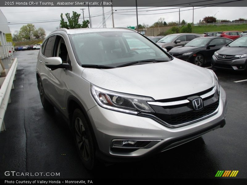 Alabaster Silver Metallic / Black 2015 Honda CR-V Touring