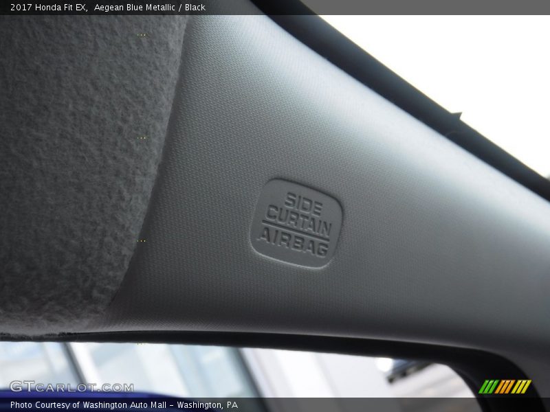 Aegean Blue Metallic / Black 2017 Honda Fit EX
