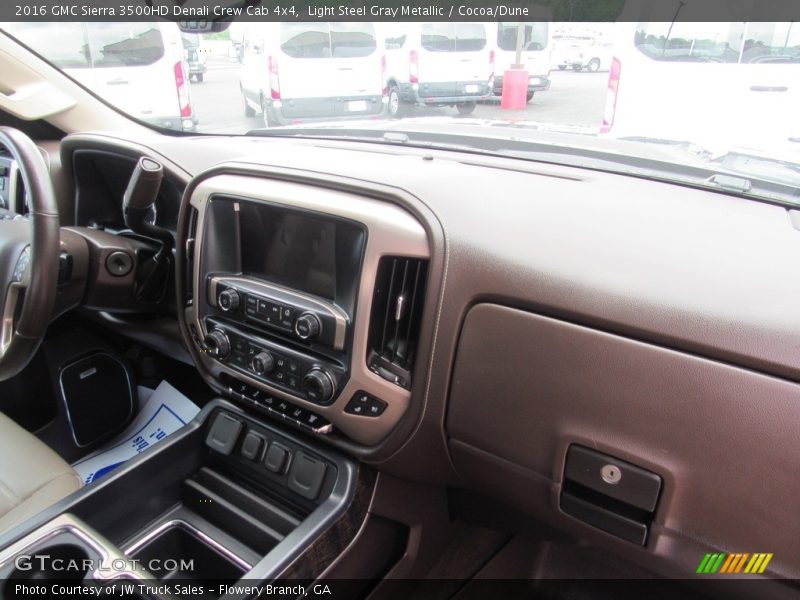 Light Steel Gray Metallic / Cocoa/Dune 2016 GMC Sierra 3500HD Denali Crew Cab 4x4