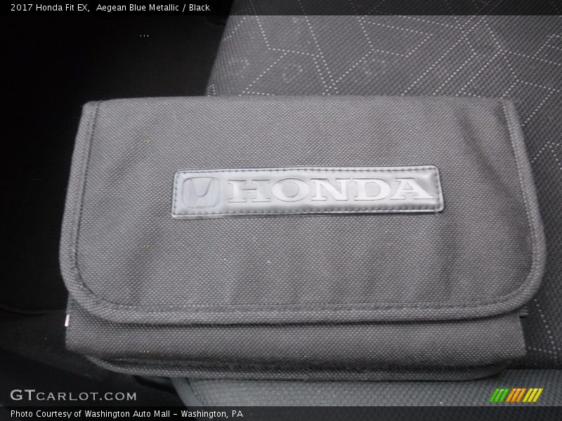 Aegean Blue Metallic / Black 2017 Honda Fit EX